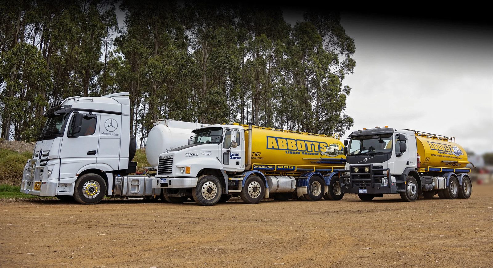 Abbott's Liquid Salvage on site