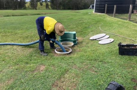 CJ Septic Servicing work