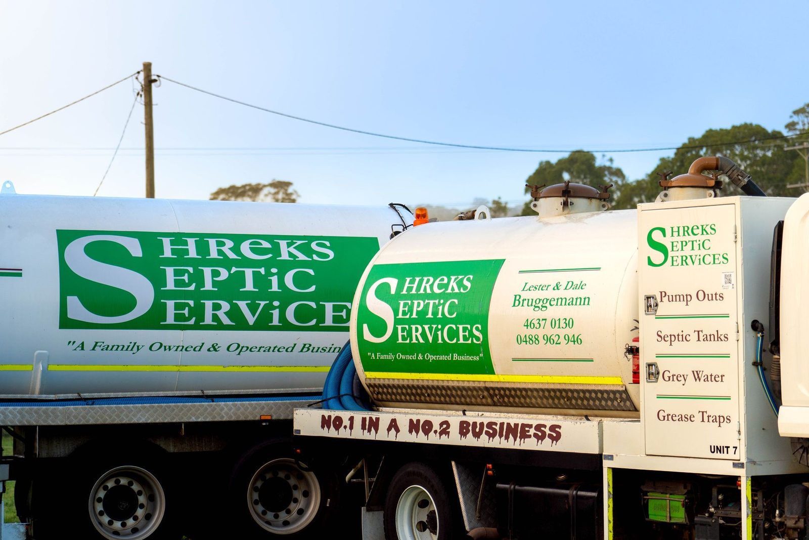 Shreks Septic Services work