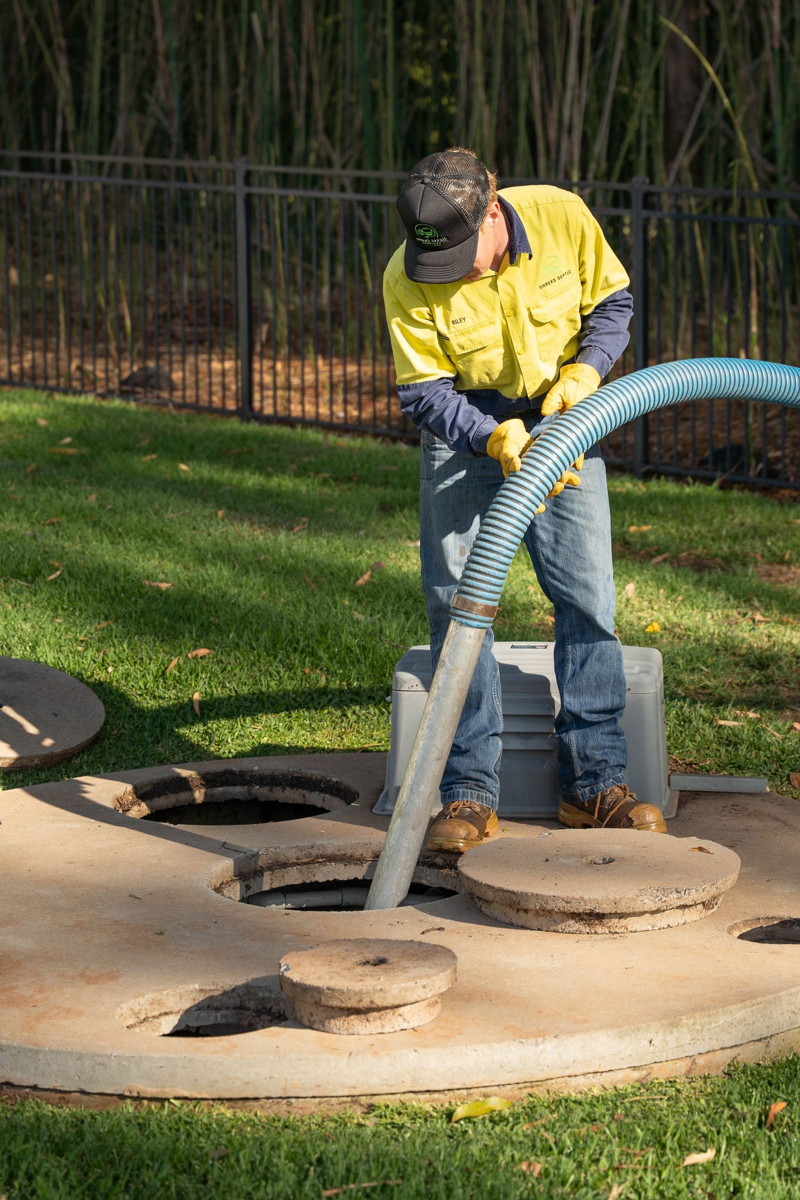 Shreks Septic Services work
