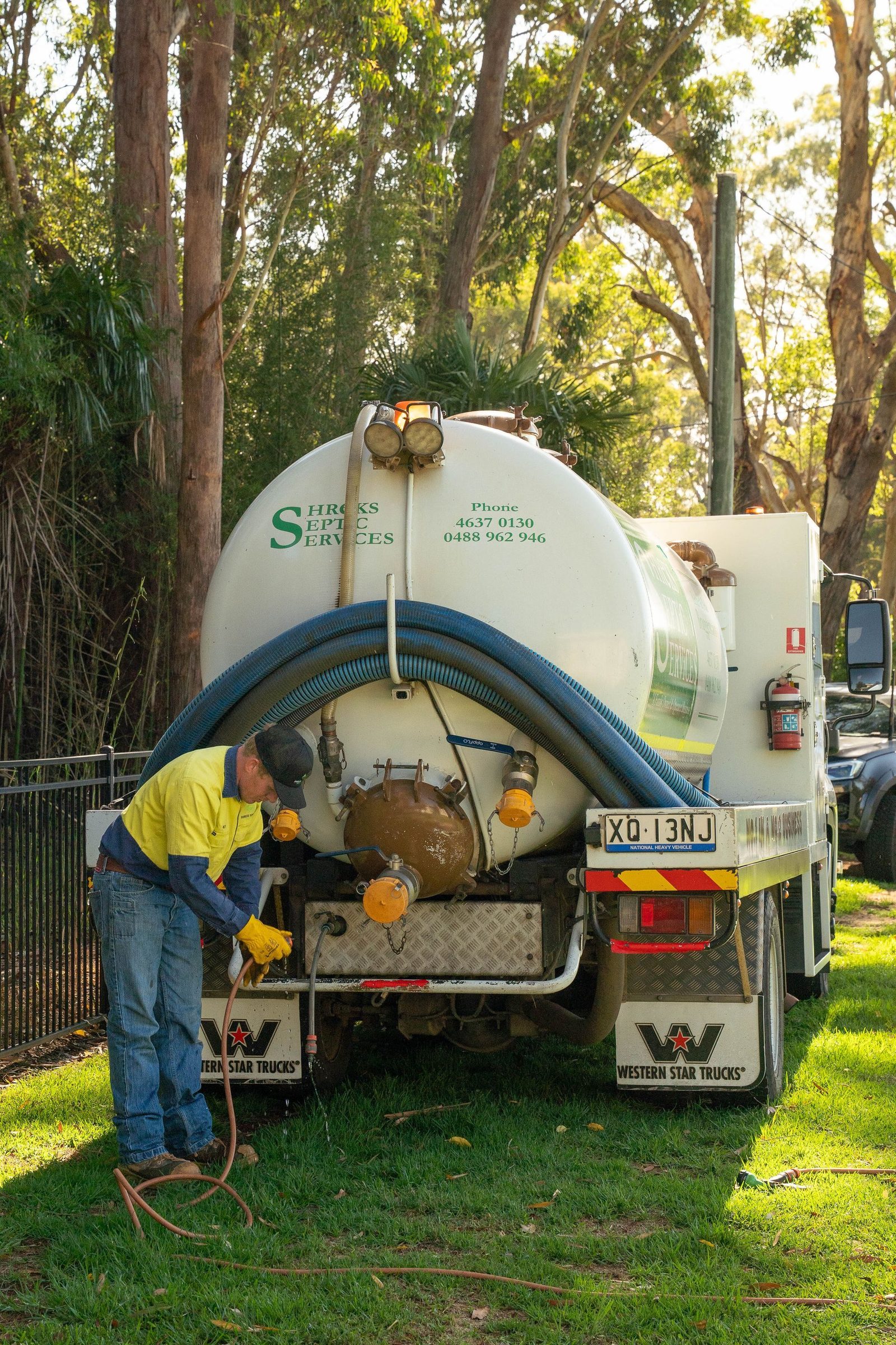Shreks Septic Services work